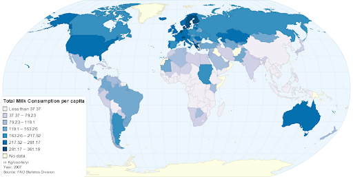 Najveći konzumenti mlijeka na svijetu