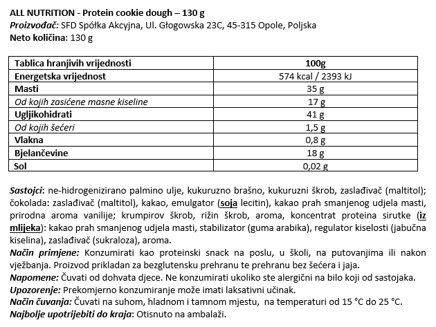 Protein Cookie Dough - 130 g