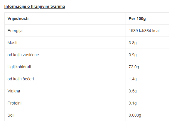 Bio Tjestenina fusili (integralna riža) bez glutena - 500 g