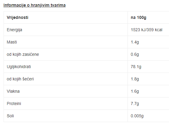Bio Tjestenina rigatoni (kukuruz / riža) bez glutena - 500 g