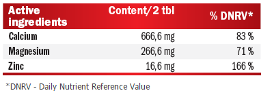 Calcium + Mg & Zn - 100 tableta