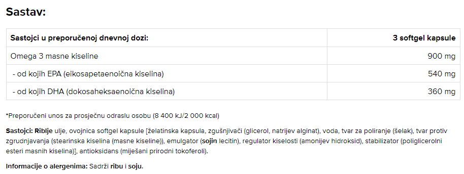 Fish Oil DNA - 100 kapsula