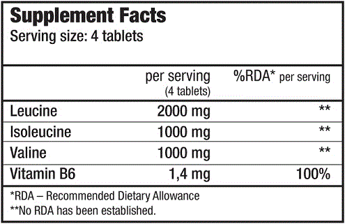 BCAA + B6 - 200 tableta