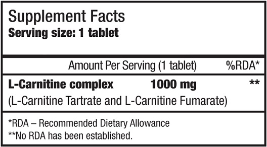 L-Carnitine 1000 mg - 30 tableta