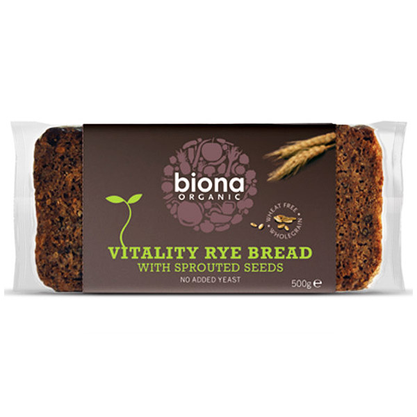 Bio Kruh bez kvasca Vitality (raž i klice) - 500 g