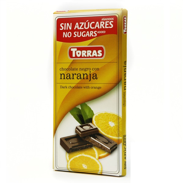 Čokolada tamna s narančom - 75 g