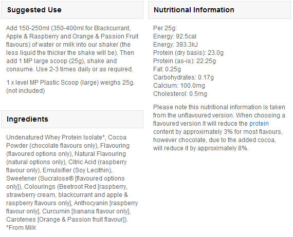 Impact Whey Isolate - 2,5 kg