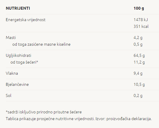 Integralni 6 žitni musli - 400 g