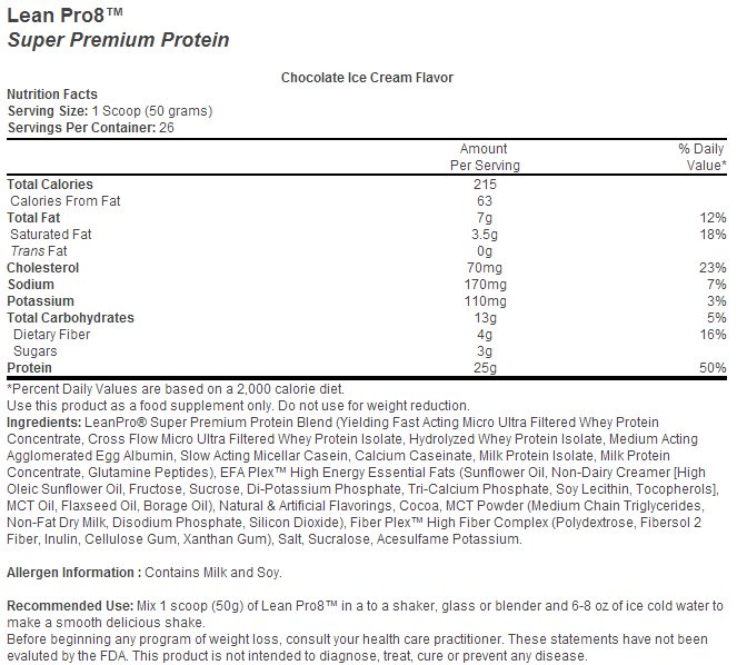 Lean Pro8 - 1,3 kg