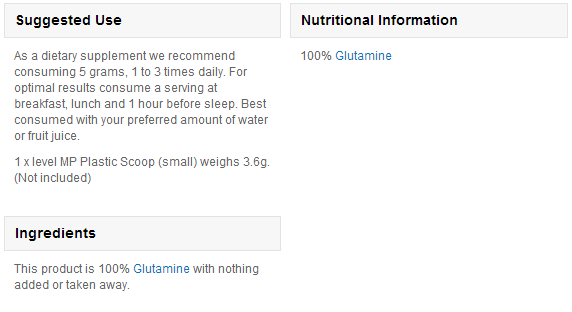 L-Glutamine s okusom - 500 g