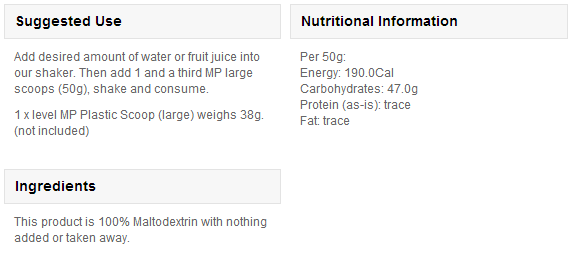 Maltodextrin - 1 kg