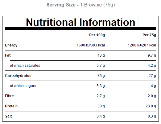 Protein Brownie - 75 g