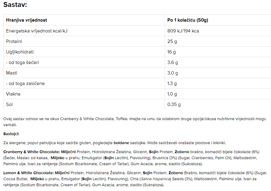 Skinny Protein Cookie - 50 g