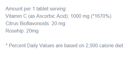 Vitamin C s bioflavonoidima i šipkom - 180 kapsula