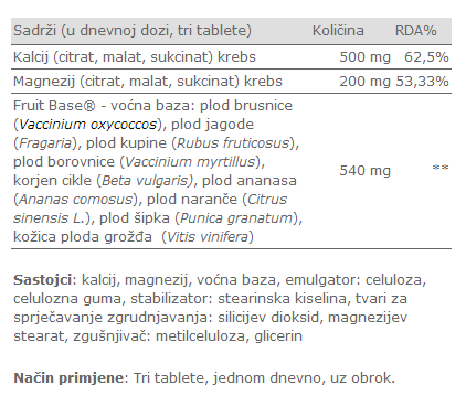 Kalcij s Magnezijem - 120 tableta