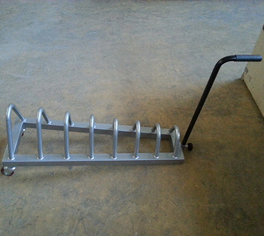 Nosač bumper utega na kotačima