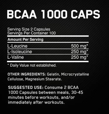 BCAA 1000 mg - 400 kapsula