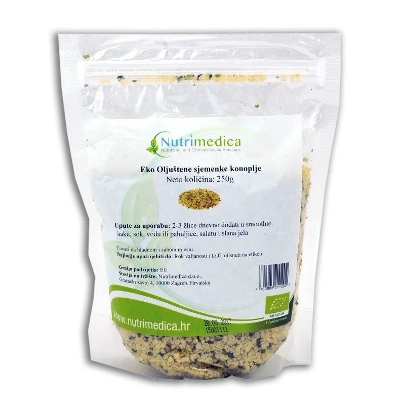 Bio Oljuštene sjemenke konoplje - 250 g