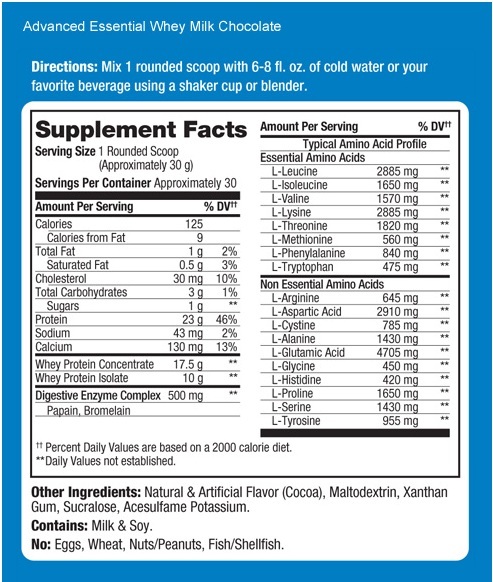 Advanced Essential Whey - 908 g