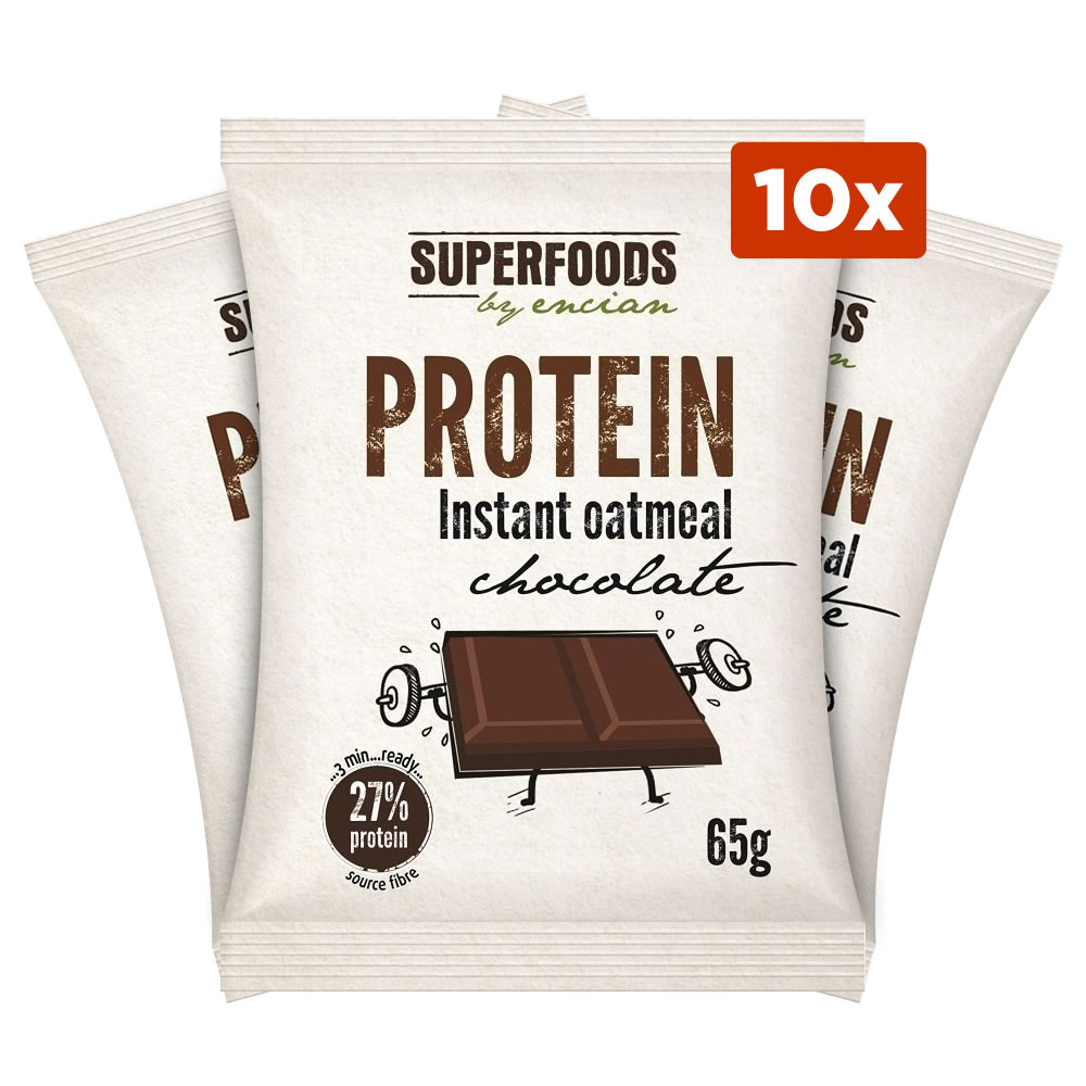 Proteinska zobena kaša - čokolada - 10 x 65 g