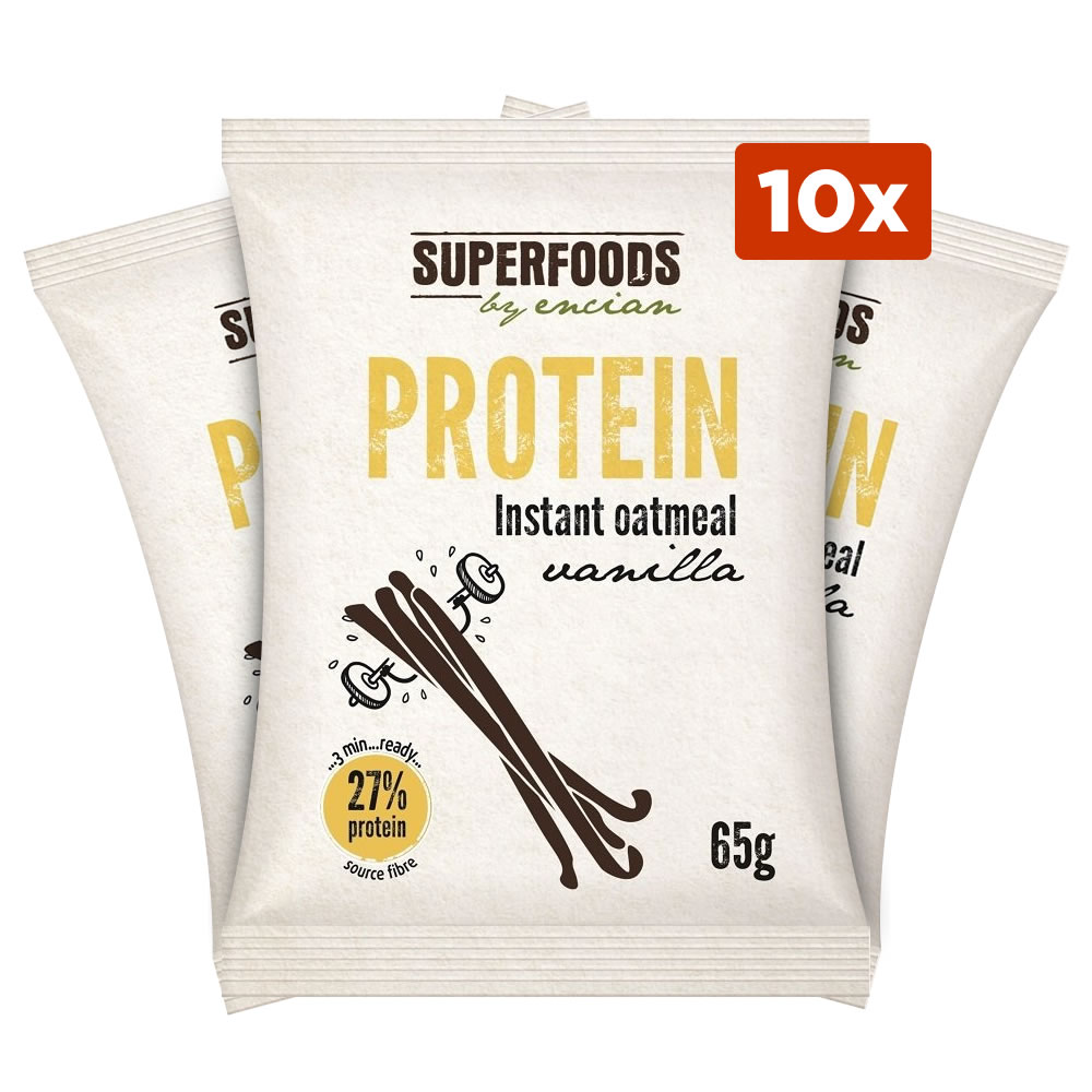 Proteinska zobena kaša - vanilija - 10 x 65 g