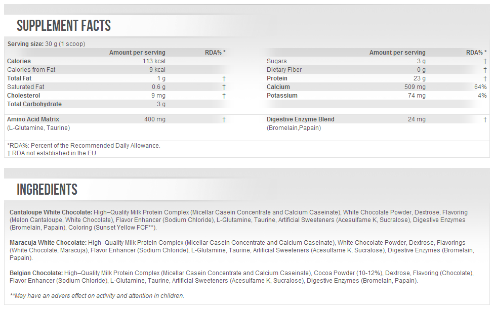 100% Casein Complex - 2,3 kg