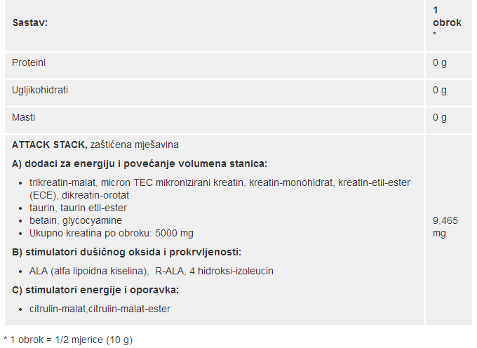 Attack - 320 g