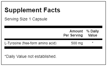 L-Tyrosine - 100 kapsula