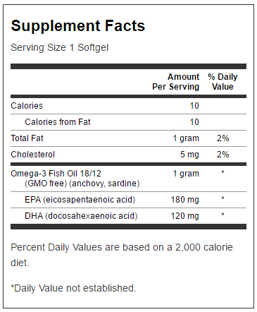 Omega-3 Fish Oil Lemon Flavor - 150 kapsula