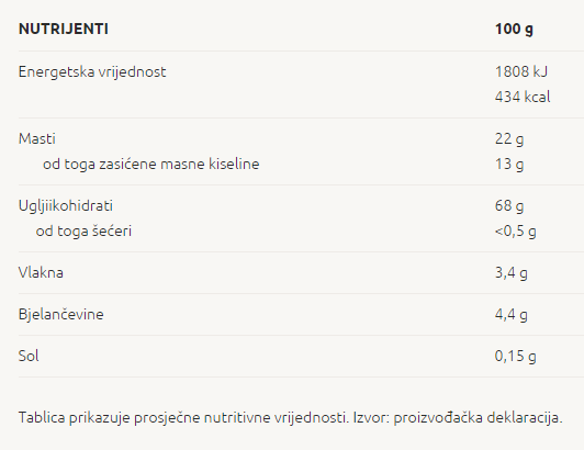 Vafli s čokoladom bez šećera - 210 g
