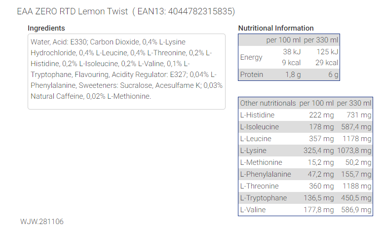 EAA RTD Drink - 330 ml