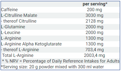 Intense Pre-Workout - 300 g