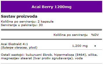 Acai Berry - 60 kapsula