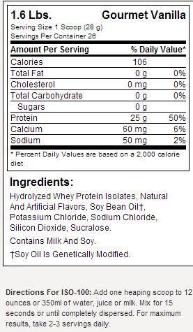 ISO 100 - 730 g
