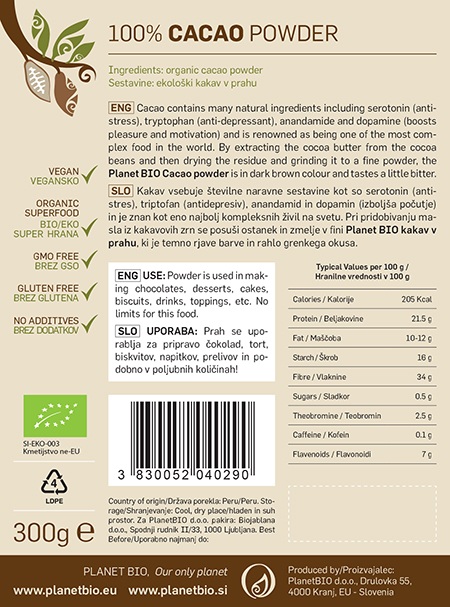 Bio Kakao u prahu - 300 g
