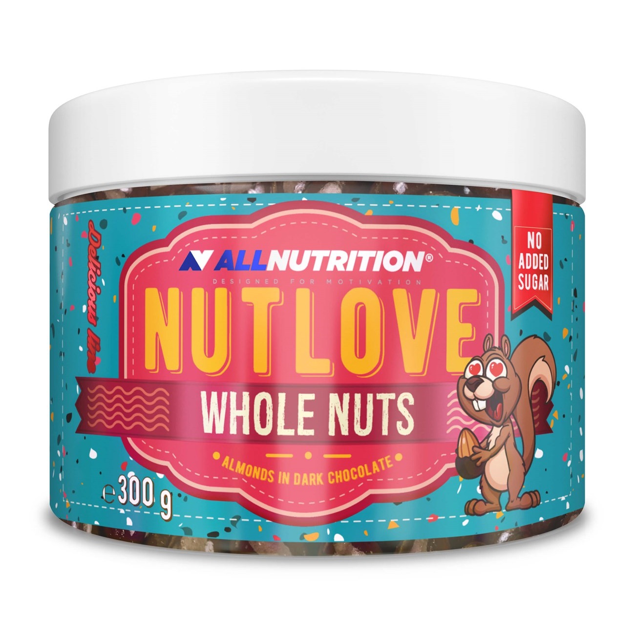 Nutlove Whole Nuts (bademi u tamnoj čokoladi) - 300 g