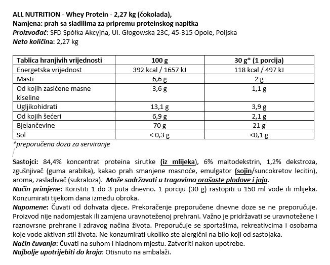 Whey Protein - 2,27 kg