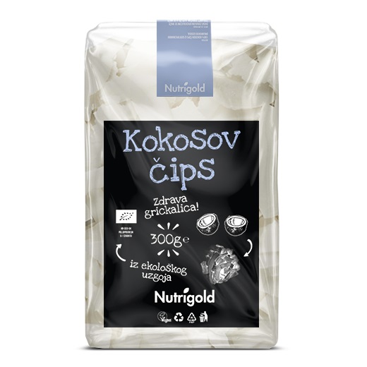 Bio Kokos čips (nezaslađen) - 300 g