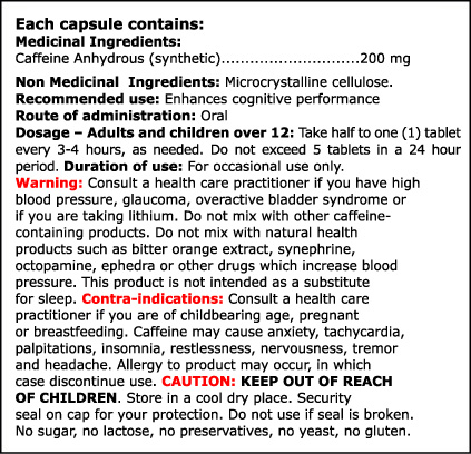 Caffeine 200 - 200 tableta