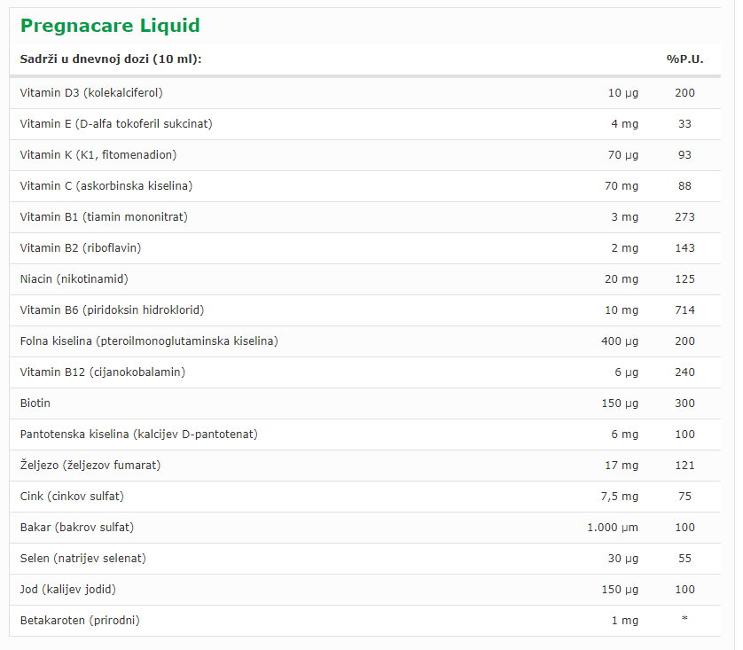Pregnacare Liquid - 200 ml