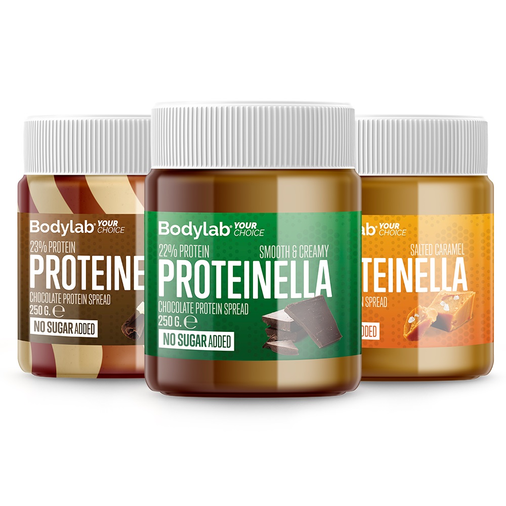 Proteinella paket - Smooth, Duo Swirl i Salted Caramel (3x 250 g)